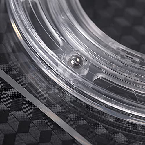 Cookie Turntable, 7" Clear Decorating Turntable With Acrylic Bearing Base and Non-Slip Mat, Helps Icing Cookies Faster & Better (Square)