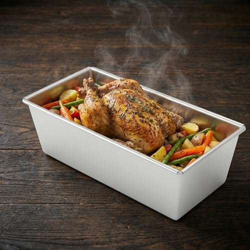 3 Pcs Nonstick Loaf Pans, 7.1 x 3.4 Inch Small Rectangle Baking Pans