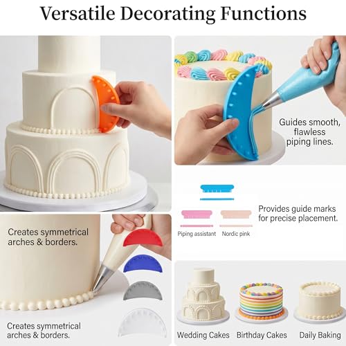 9Pcs –Cake Arch Guide, PLA Cake Swag Marker for 4-8 Inch Cakes