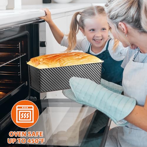 Non-Stick Pullman Loaf Pan with Lid 13x4 Inch - 2.2lb Carbon Steel Bread Baking Pan with 4 Vent Holes, Heavy Duty Sourdough Loaf Pan with Cover for Homemade Sandwich Bread (Black) - color: Black