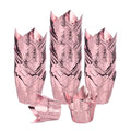uxcell 100 Pcs Tulip Cupcake Liners, Muffins Liners Aluminum Foil Cupcake Wrappers Baking Cups Muffins Liners for Wedding Birthday Party Supplies, Rose Gold - color: Rose Gold