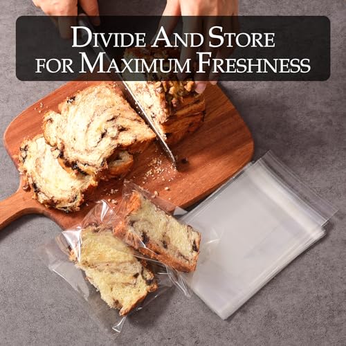 CUZAFO 300 PCS 4x6 Inches Clear Self Sealing Cellophane Bags, Resealable Cookie Bags, Candy and Products - size: Standar (4x6 inch)