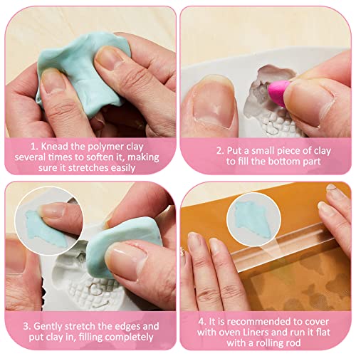 2 Pcs Sweets Polymer Clay Molds for Jewelry Making