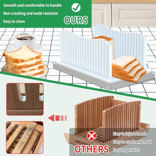 CAWIU Bread Slicer for Homemade Bread, Adjustable Width Bread Slicing Guide - style: Bread Slicer