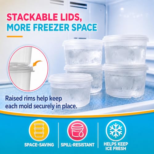 6 Pack Shaved Ice Molds for Hawaiian Shaved Ice Snow Cone Treats. Extra Lids Plus 6 Bottle Pouring Spouts. BPA-free reusable Cups with Lids for Easy Stacking & Storing. Freeze More Serve More. - size: 6 Set Plus Spouts
