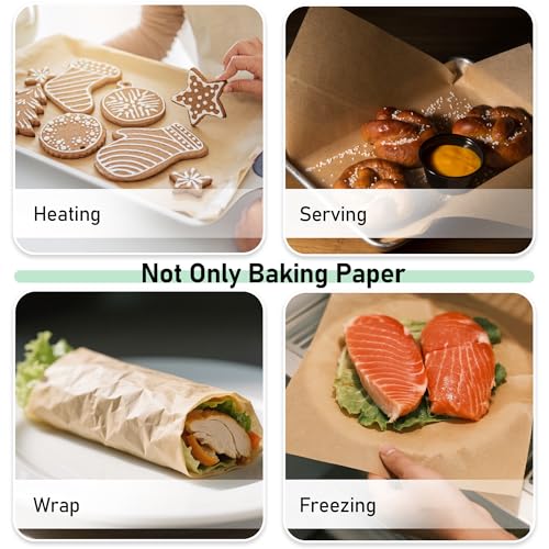 EcoDispose 1000 Pcs Precut Parchment Paper Baking Sheets, 16-3/8" x 24-3/8" - color: Unbleached, size: Full pan -1000PCS