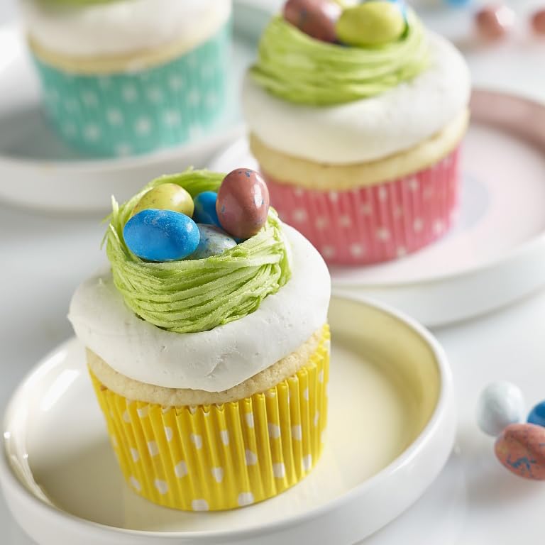 300 Pcs Rainbow Mini Polka Dots Cupcake Liners Paper Baking Cups