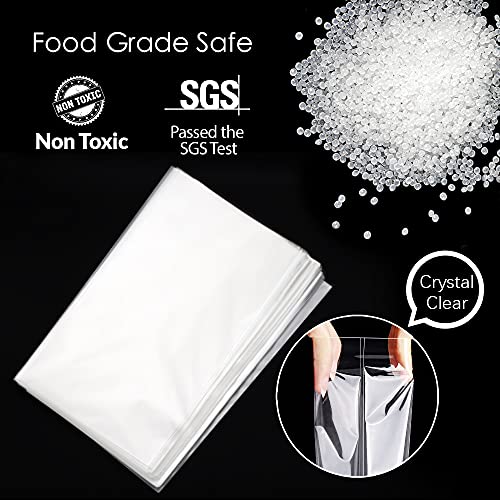 100 Pcs Cellophane Treat Bags 5x11 Inch Gift Warp with Twist Ties - size: 5x11 Inch (Pack of 100)