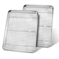 Half Sheet Baking Pan & Wire Rack, Leonyo 17.5" x 13" Large Stainless Steel Cookie Sheets with Cooling Rack Set, Nonstick & Oven Safe Commercial Baking Tray Pans - 4 Pack - size: Half Sheet Pan