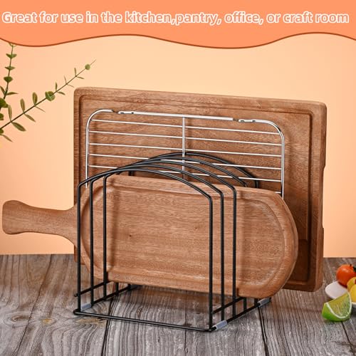Cutting Board Organizer, 5 Standard (1.1") Slots, Matte Black - size: 1 Pack | 5 Standard (1.1") Slots