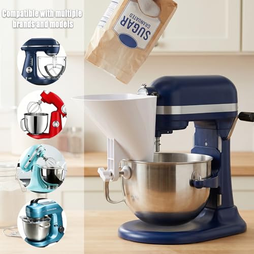 Flour Funnel for Kitchen Aid Accessories and Attachments