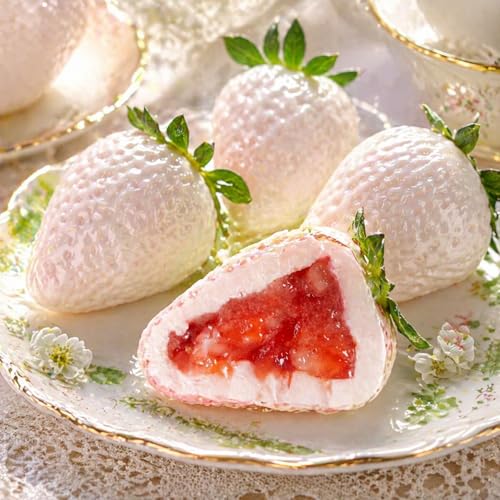 2Pack Strawberry Silicone Mold for Mousse Cake, Fruit Strawberry Molds - color: 30-Cavity Strawberry