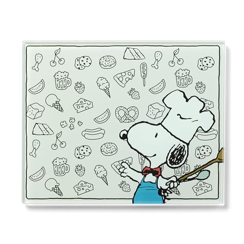 Lenox Chef Snoopy Small Glass Cutting Board - style: Small Prep Board