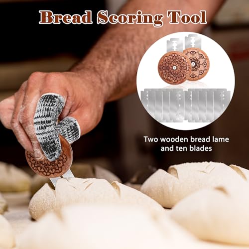 18Pcs Wooden Bread Scoring Lame Tool for Baking