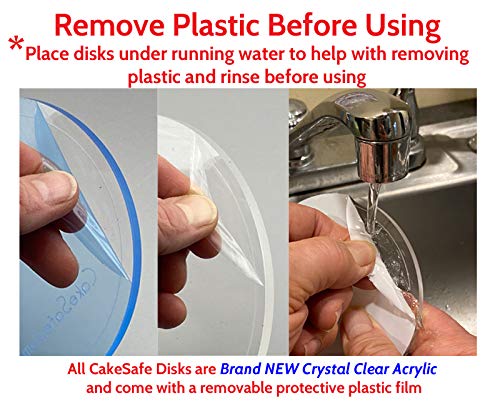CAKESAFE 6 Inch OG Scraper-Clear Acrylic Cake, Icing, and Butter Cream Smoother with Beveled Edge - size: 6" OG Scraper