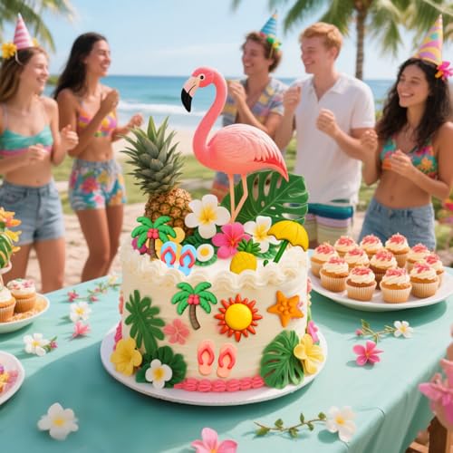 2Pcs Summer Beach Chocolate Silicone Molds Candy Chocolate Molds Cake Decor