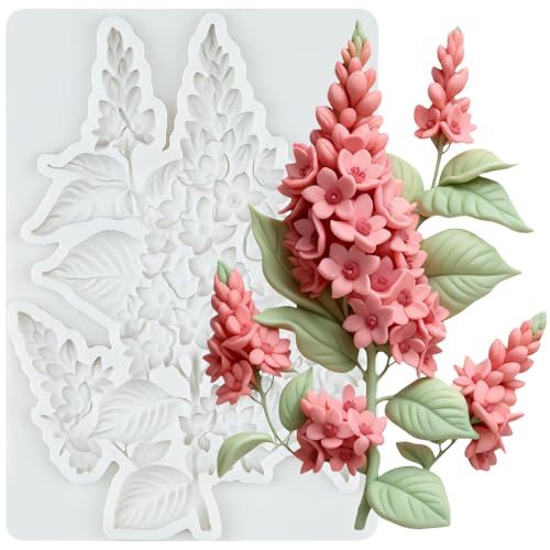 Flower Silicone Mold Lilac Flower Fondant Molds - color: Style O
