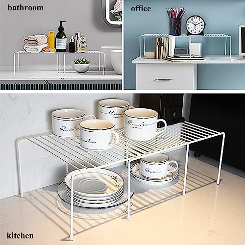 Orgneas Expandable Cabinet Shelf Organizer Rustproof Metal Shelf Riser - color: Expandable