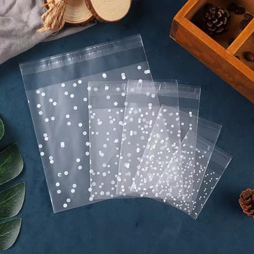 Morepack 4x4 Inch Cookie Bags Self Sealing Cellophane Bags 200 Pcs - size: 4x4 Inch (Pack of 200)
