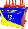 New Star Foodservice Squeeze Bottle, 12 oz, Red, Pack of 6 - color: Red, size: 12 Ounces