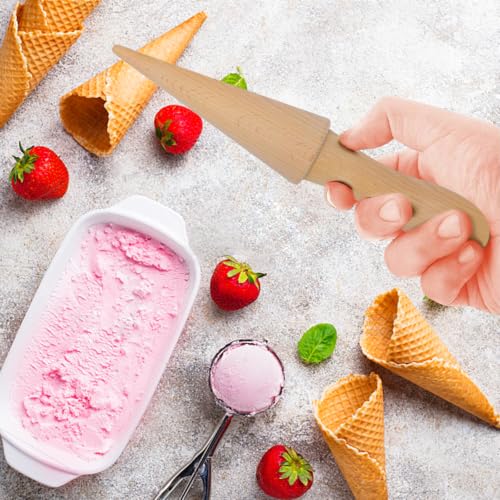 2 Pcs Ice Cream Cone Cream Horn Pizzelle Waffle Egg Roll Mold