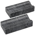 Marble Rolling Pin Holder,Rolling Pin Display Rack,Suitable for Storing Rolling Pin,Pizza Roller,Spoon,Knive,Fork and Other Kitchen Utensils,Set of 2(Black) - color: Black