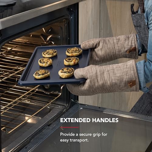 KitchenAid 10x15in Nonstick Aluminized Steel Baking Sheet, Ink Blue - color: Ink Blue, size: 10 x 15 Inch