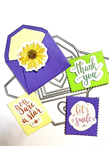 Mvchifay Cutting Dies Metal Stencils Scrapbooking Tool DIY Craft Carbon Steel Embossing Template for Paper Card Making (Love Envelope- 14.3x11.3cm) - color: Love Envelope-14.3x11.3cm