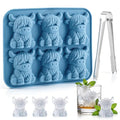 3D Mini Highland Cow Ice Cube Silicone Mold, Cow Shape Ice Tray