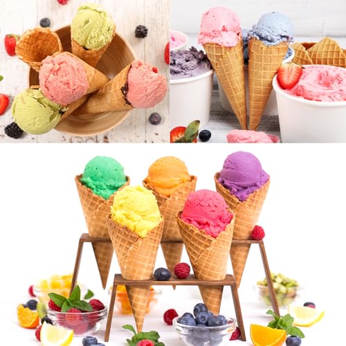 Pizzelle Roller, 4Pcs 9.3in Ice Cream Cone Molds Cone Roller Egg Roll DIY Molds Plastic Cream Horn Molds - color: #1*2pcs