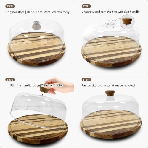 Round Rotating Cake Stand Turntable Cake Baking Display Tray