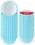 Caperci Heavy Duty Blue Cupcake Liners Standard Muffin Baking Cups 150pcs - color: Light Blue