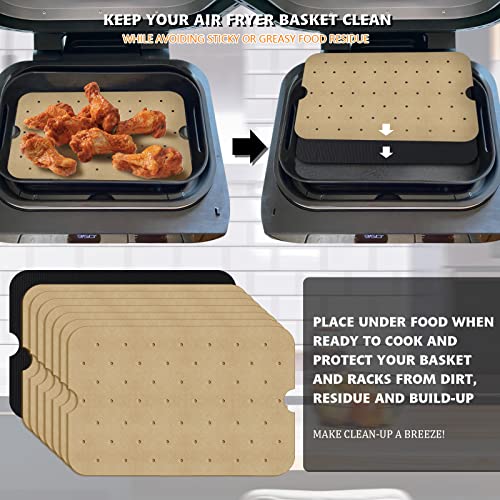 WMKGG Disposable Air Fryer Parchment Paper, 200 PCS Air Fryer Liners - size: 7.7"x11.7"-200 pcs Parchment Paper