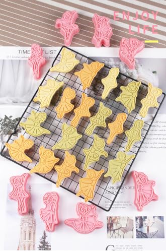 Ballet Cookie Cutters,Dance Cookie Stamps Set 6pcs (Ballet) - color: Ballet