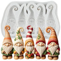 Christmas Elf Fondant Mold Gnome Silicone Mold - color: Style P
