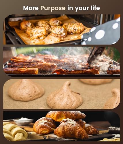 300 PCS Parchment Paper Sheets for Baking -12x16 Inches Precut Parchment Sheets, Non-Stick Unbleached Baking Paper Liners for Oven, Air Fryer, Baking Bread, Cakes, Cookies - size: 12x16in-300pcs