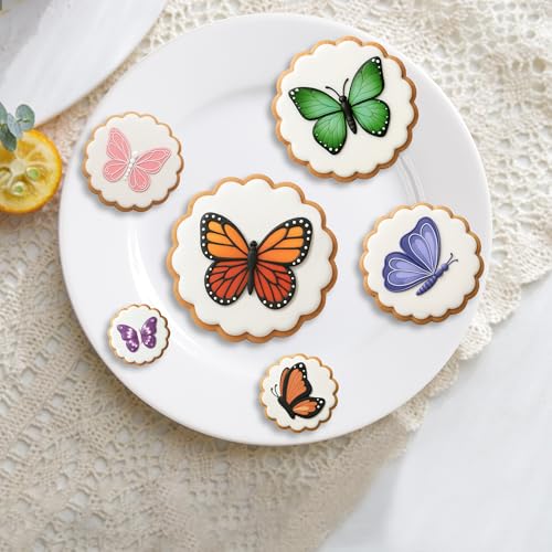 FUSOTO 6PCS Circle Cookie Cutter Set, Round Shaped, 1.5-4 Inch - color: Circle
