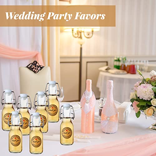 Queekay 20 Pack Mini Swing Top Glass Bottles - size: 5.07 oz