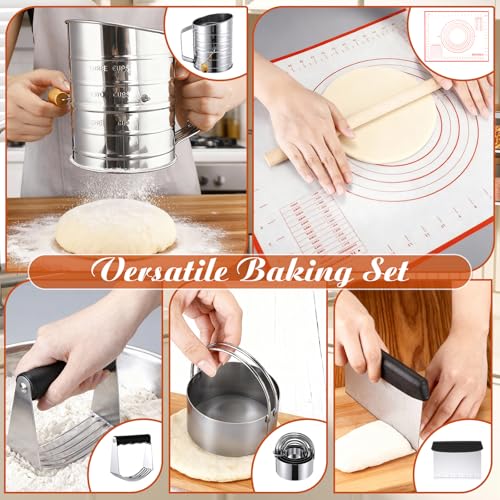 10 Pcs Pastry Biscuit Cutter for Baking Set Stainless Steel