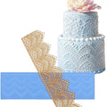 Sugar Tassel Jewel Pearl Dangle fondant scallop impression lace mat