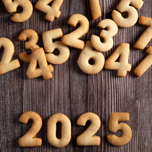 9 PCS Number Cookie Cutters, 2 Inch Cookie Cutter Set