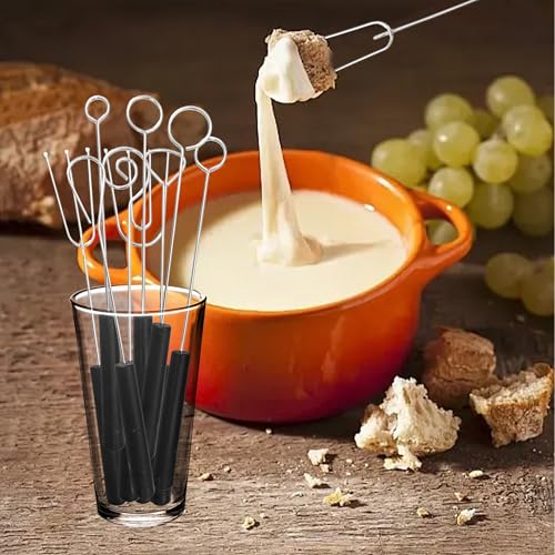 10PCS Chocolate Dipping Tools Set, 304 Stainless Steel Candy Dipping Forks & Spoons Kit for Handmade Chocolates, Truffles, Pralines - Complete Baking Decoration Supplies - size: 10-piece