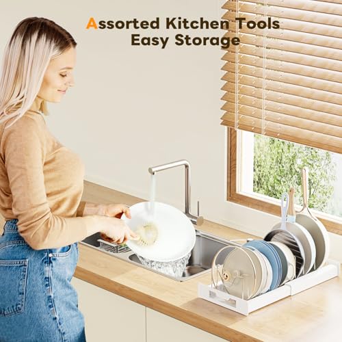 Dayacoco Pot and Pan Organizer, Expandable Pot Organizers Inside Cabinet - size: 2pcs