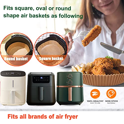Large Air Fryer Liners Disposable Round, 10 Inch Parchment Liners - size: 10" Round