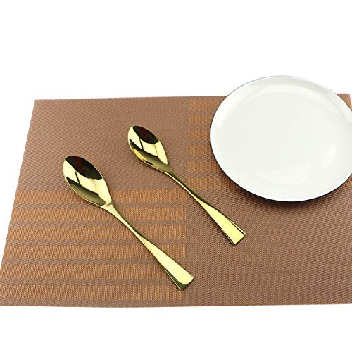 Cutlery Set, 20-piece Mirror Polishing Gold 18/10 Stainless Steel Dinnerware Flatware Sets,Service for 4,w/Dinnerware Knife, Forks, Soup Spoon, Salad Spoon, Dessert Fork - size: 4-set-gold