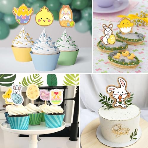 26pcs Easter Cookie Cutters Stamps Biscuit Baking Tools Embossing Cookie Molds … - style: Easter
