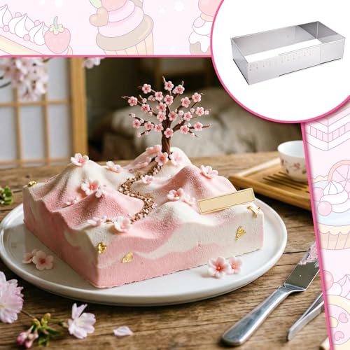 Rectangular Mousse Cake Mold, Stainless Steel Heavy Duty