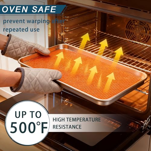 12 Pack Half Size Baking Sheet Pan Set, Aluminum Commercial Quality Cookie Sheet for Baking or Roasting, Large Thick Baking Tray Prevents Warping, 13" × 18" Cookie Tray Pan - size: 12pk Half Sheet