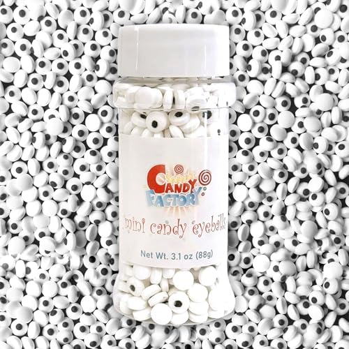 Sarah's Candy Factory Candy Eyes Eyeballs Mini Size 7mm/0.3 inches 3.1 Oz