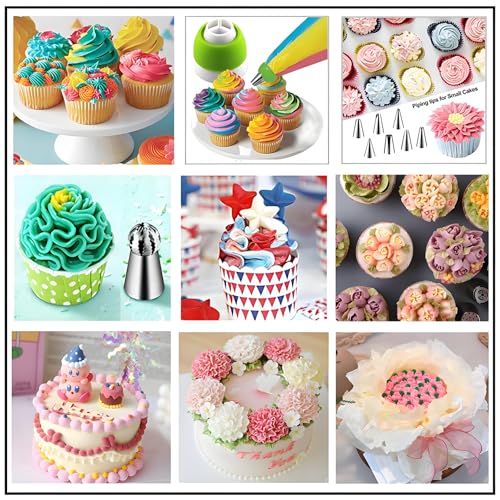 Russian Piping Tips Set, 193 Pcs Baking Supplies